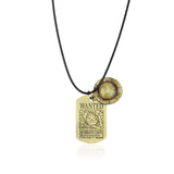 médaillon chapeau bronze