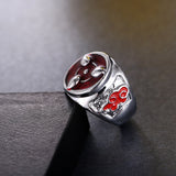 Bague en argent naruto du sharingan