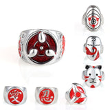 Bagues Naruto multiples symboles