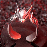 Bague ajustable Naruto en argent Kyûbi (Kurama)