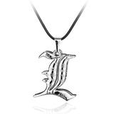 Pendentif en argent Death Note (croix,L,death note etc...)