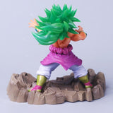 statuette figurineDragon Ball Z d'une taille 20cm mettant en scène Broly Super Saiyen debout sur des rochers lors de son célèbre combat contre Son Goku