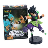 statuette figurine Dragon Ball mesurant 25cm qui met en scène Broly en armure de combat lançant une attaque