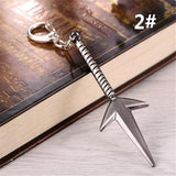 Porte-clés Naruto (Sabre, Shuriken, Couteaux)