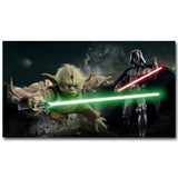 Poster Star Wars de Maître Yoda et Dark Vador