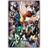 Poster one punch Man des personnages principaux