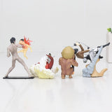 Lot de 4 figurines statuettes L'Attaque des Titans