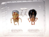 Lot de 2 figurines statuettes L'Attaque des Titans de Reiner et Eren