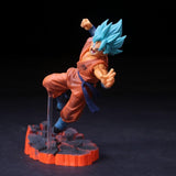 Figurine statuette dragon ball de sangoku super saiyan blue & golden freezer