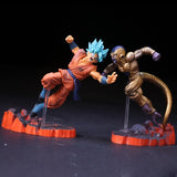 Figurine statuette dragon ball de sangoku super saiyan blue & golden freezer