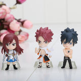 Lot de 6 figurines statuettes Fairy Tail