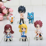 Lot de 6 figurines statuettes Fairy Tail