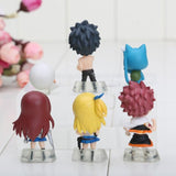 Lot de 6 figurines statuettes Fairy Tail