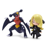 Figurine statuette Pokémon de Cynthia et Carchacrok