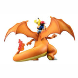 Figurine statuette Pokémon de Sacha & Dracaufeu