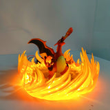 Figurine statuette Pokémon de Dracaufeu LED