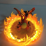 Figurine statuette Pokémon de Dracaufeu LED