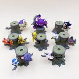Lot de 8 figurines statuettes Pokémon (arbre à monter)