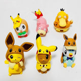 Lot de 6 figurines statuettes de Pikachu, Evoli...