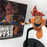 Figurine statuette  dragon ball de goku super saiyan god
