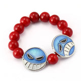 Bracelet rouge one peace de Ace