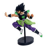 statuette figurine Dragon Ball mesurant 25cm qui met en scène Broly en armure de combat lançant une attaque 