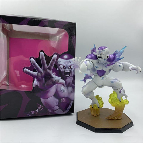 statuette figurine Dragon Ball de 17cm de Freezer lançant une attaque contre Son Goku 
