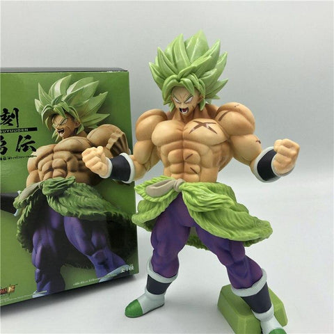 belle statuette figurine Dragon Ball Z de 22cm représentant le célèbre Broly en Super Saiyen