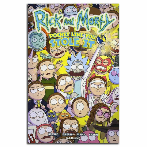 Poster Rick et Morty des personnages principaux de la série