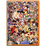 Poster Dragon ball contenant tous les personnages du manga 
