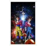 Poster Dragon Ball GT de Goku et Vegeta en Super Sayen 4
