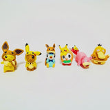 Lot de 6 figurines statuettes de Pikachu, Evoli...