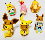 Lot de 6 figurines statuettes de Pikachu, Evoli...