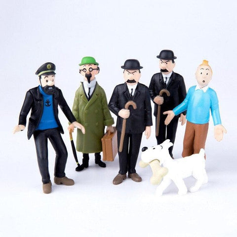 Lot de 6 figurines Tintin