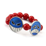 Bracelet rouge one peace de Ace